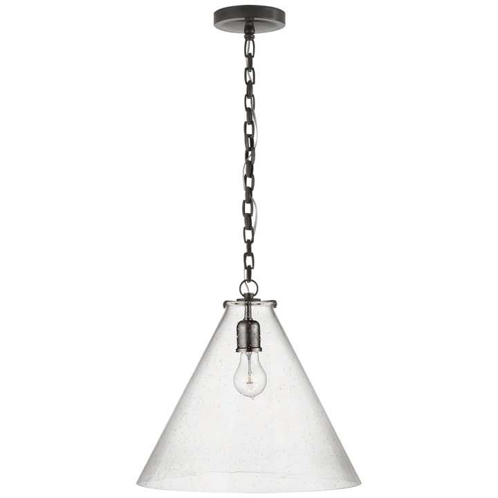 Katie Conical Pendant, a premium Pendant light by Visual Comfort & Co. Close - up image of its design.
