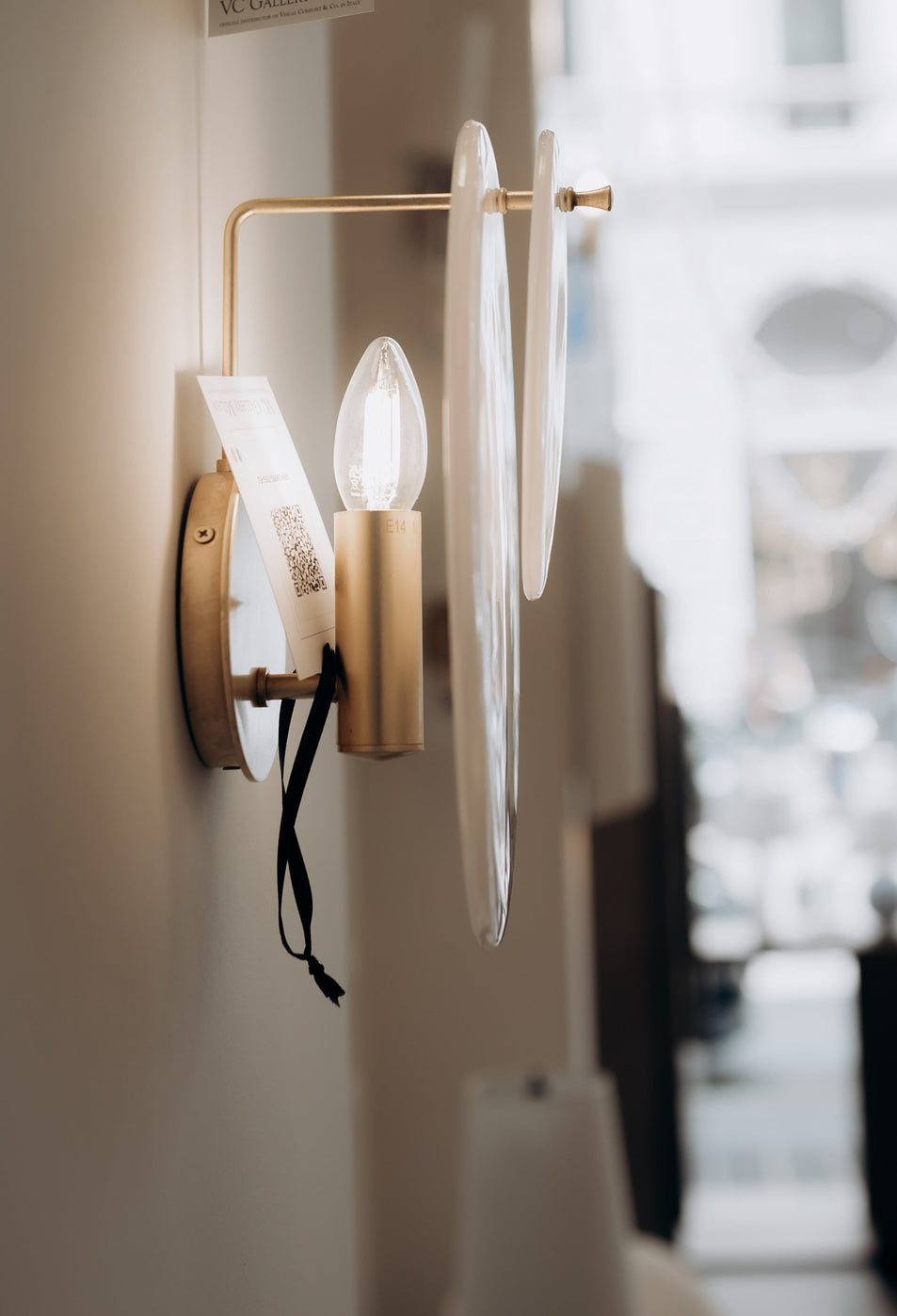 Loire Small Sconce, a premium Decorative light by Visual Comfort & Co. Close - up image of its design.