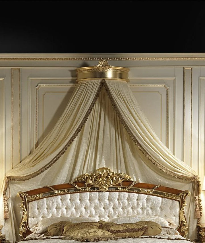 Luigi XVI Noce e Intarsi Bed King Size