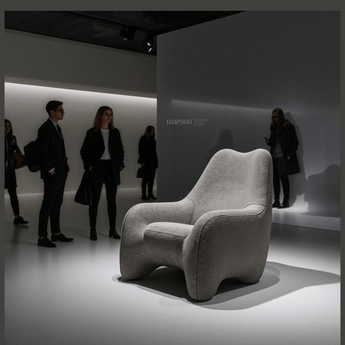 Maroon Bono Armchair, a premium light by Icon Home. Close - up image of its design.