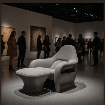 Maroon Boxter Armchair, a premium light by Icon Home. Close - up image of its design.