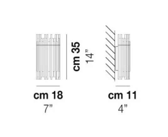 Diadema Small Wall Lamp Blueprint
