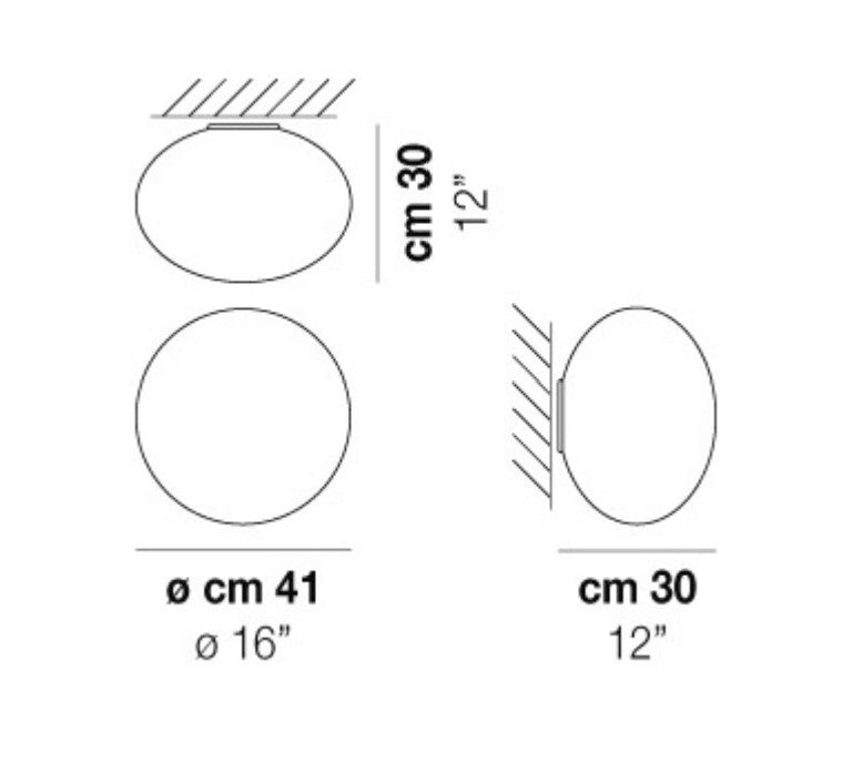 Lucciola Large Wall Lamp Blueprint