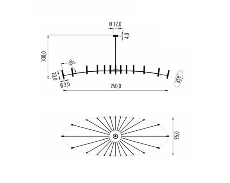 Pop P40 B Chandelier Blueprint
