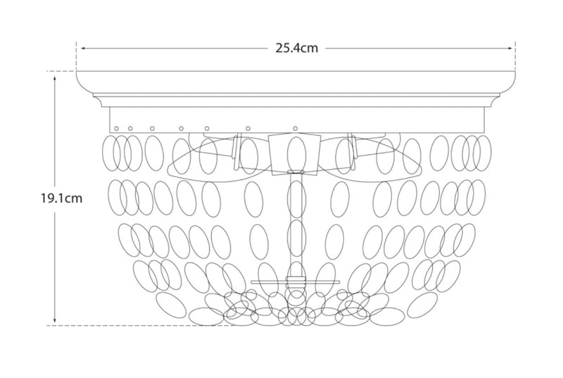 Paris Flea Market Small Flush Mount Blueprint