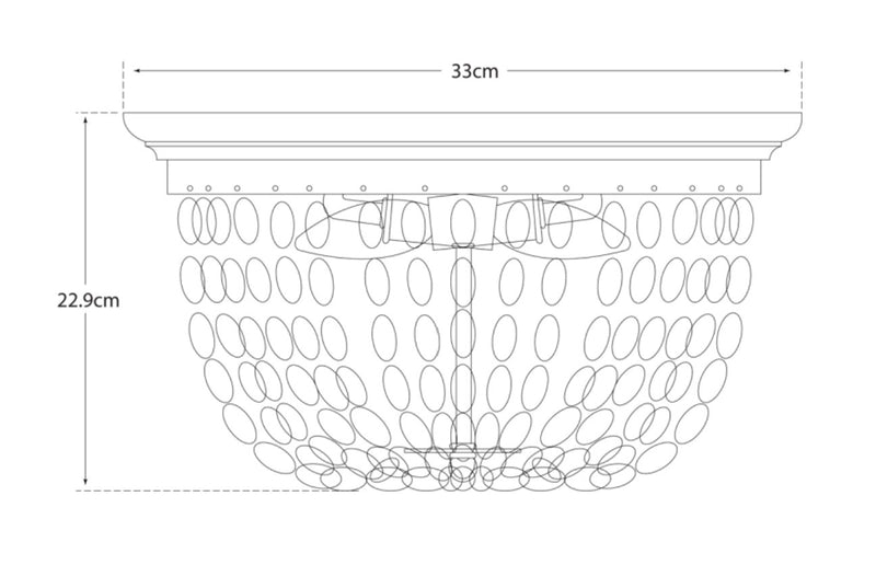 Paris Flea Market Medium Flush Mount Blueprint