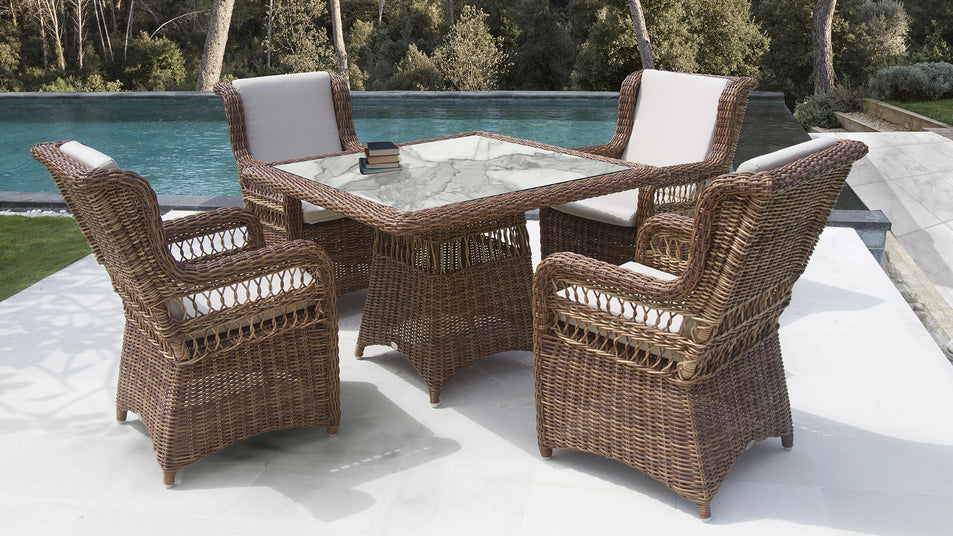 Ebony Dining Table 100x100