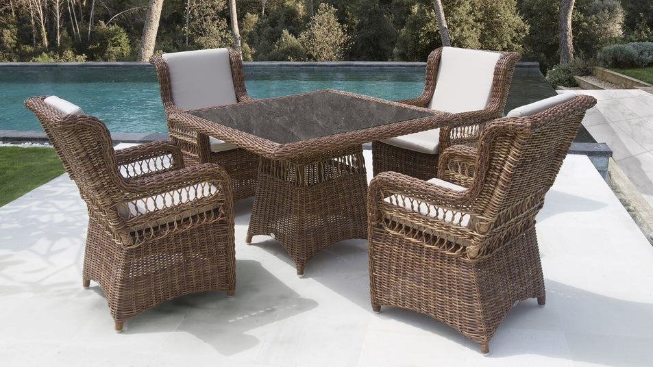 Ebony Dining Table 100x100