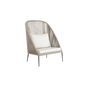 Rodona High Armchair - Beige / Carbon Matte