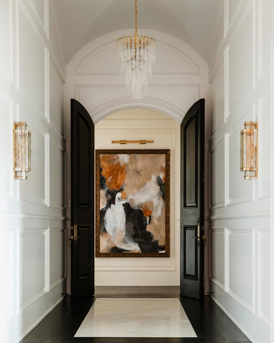 Lorelei Small Waterfall Chandelier, a premium Chandelier light by Visual Comfort & Co. Close - up image of its design.