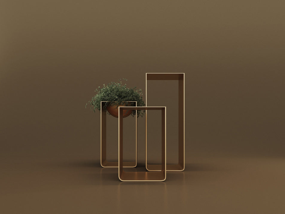 Jungle End Table & Flower Stand