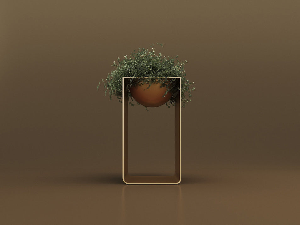 Jungle Flower Stand with Inlay Strip