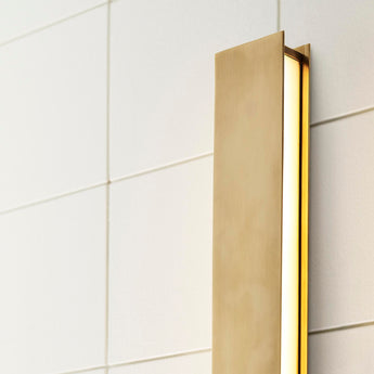 Bau 24" Bath Sconce in Natural Brass