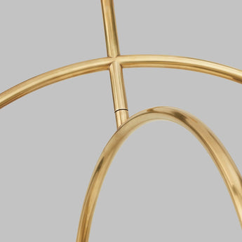 Calumn 4-Light Chandelier in Natural Brass