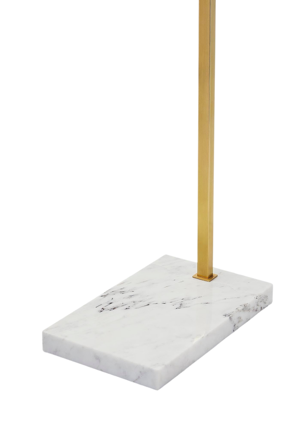 Klee 43" Floor Lamp in Polished Nickel and Marble