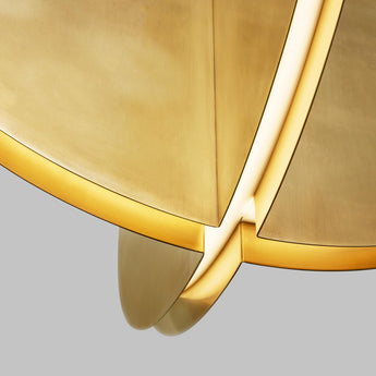 Bau 28" Pendant in Natural Brass