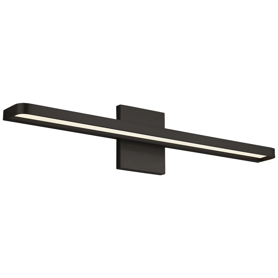Banda 24" Bath Sconce, a premium Bath light by Visual Comfort & Co. Close - up image of its design.