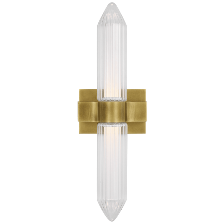 Langston Medium Bath Sconce, a premium Decorative light by Visual Comfort & Co. Close - up image of its design.