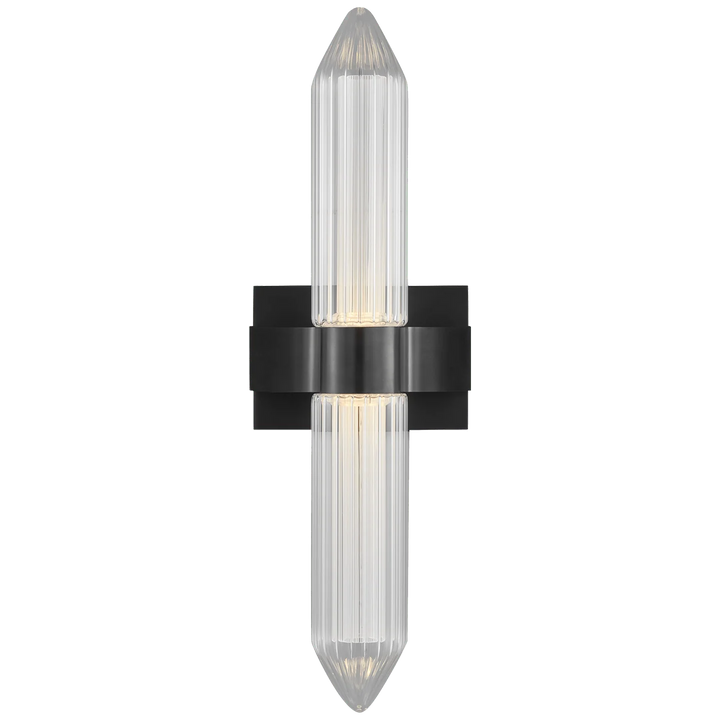 Langston Medium Bath Sconce, a premium Decorative light by Visual Comfort & Co. Close - up image of its design.