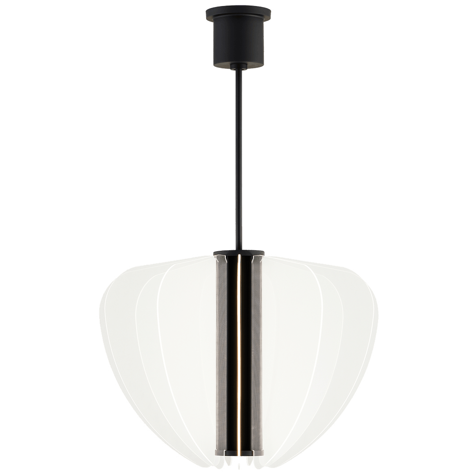 Nyra 28 Chandelier, a premium light by Visual Comfort & Co. Close - up image of its design.
