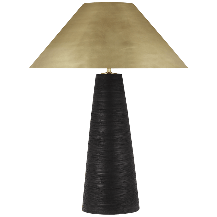 Karam Medium Table Lamp, a premium Decorative light by Visual Comfort & Co. Close - up image of its design.