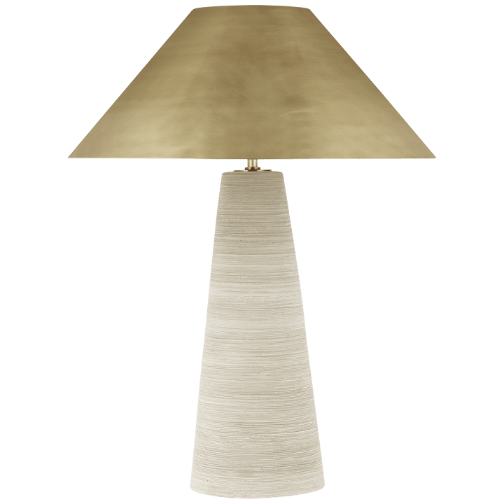 Karam Medium Table Lamp, a premium Decorative light by Visual Comfort & Co. Close - up image of its design.