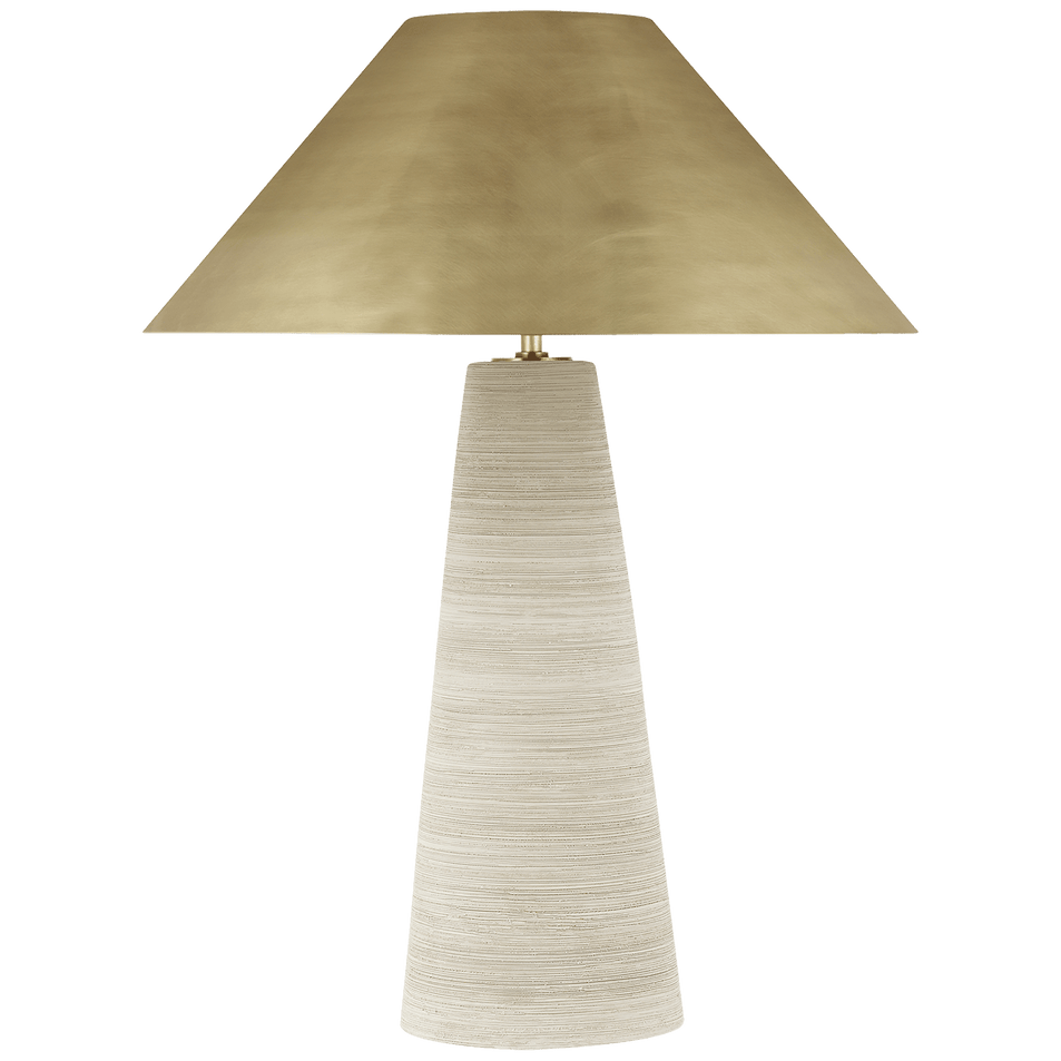Karam Medium Table Lamp, a premium Decorative light by Visual Comfort & Co. Close - up image of its design.