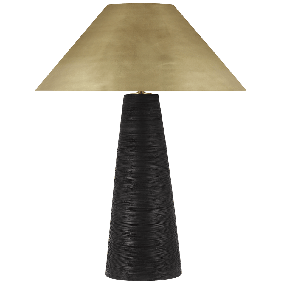 Karam Large Table Lamp, a premium Decorative light by Visual Comfort & Co. Close - up image of its design.