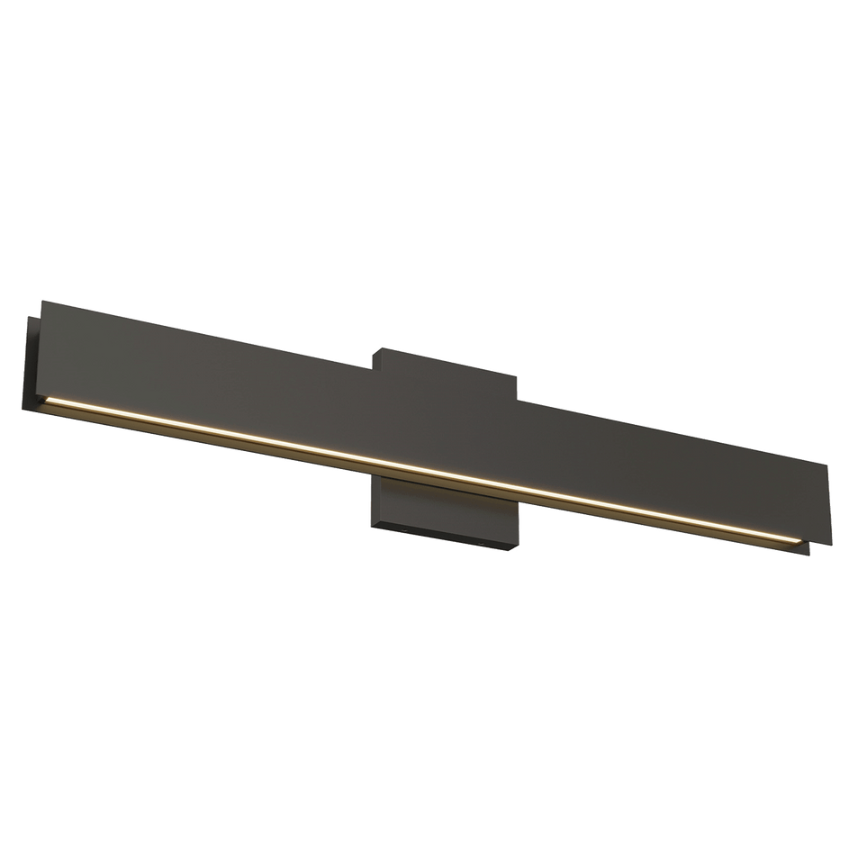 Bau 24" Bath Sconce in Nightshade Black