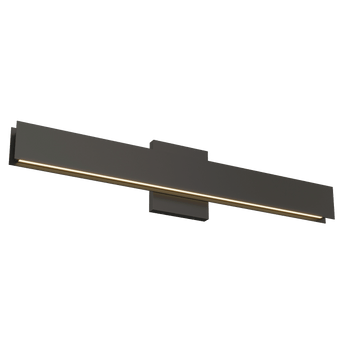 Bau 24" Bath Sconce in Nightshade Black