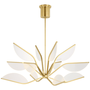 Belterra 38 Chandelier in Natural Brass