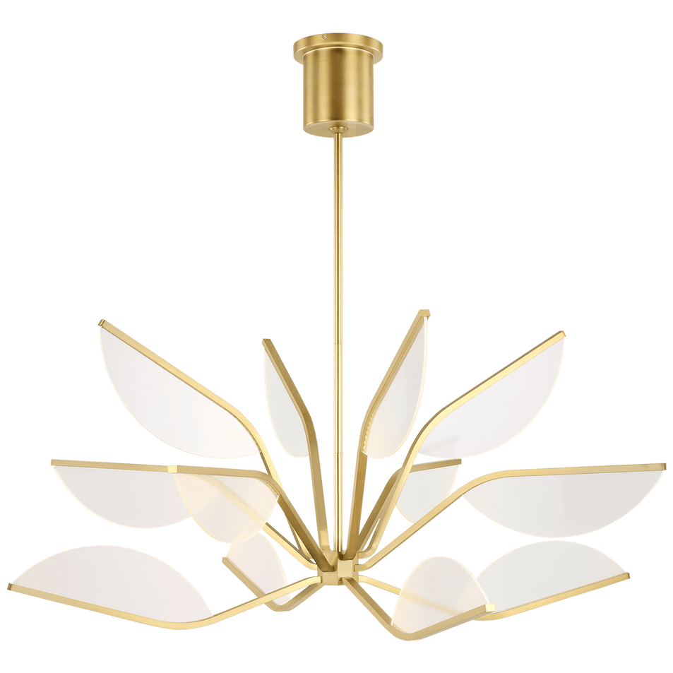 Belterra 38 Chandelier in Natural Brass