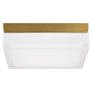 Boxie Large Flush Mount in Natural Brass