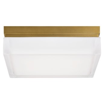 Boxie Large Flush Mount in Natural Brass