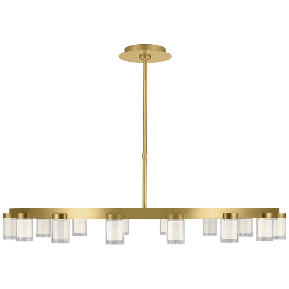 Esfera Large Chandelier, a premium Chandelier light by Visual Comfort & Co. Close - up image of its design.