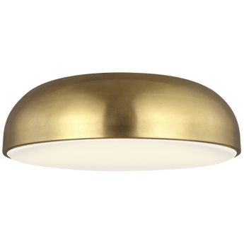 Kosa 13 Flush Mount in Aged Brass