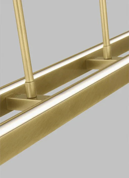 Stagger 2 60 Linear Suspension, a premium Linear light by Visual Comfort & Co. Close - up image of its design.