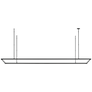 Stagger Halo 84 Linear Suspension in Nightshade Black