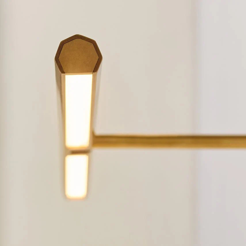Plural Faceted 18 Picture Light, a premium Wall light by Visual Comfort & Co. Close - up image of its design.
