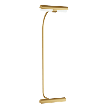 Calumn 43 Floor Lamp in Natural Brass