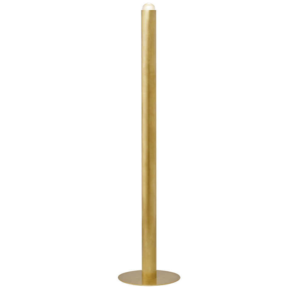 Ebell Large Floor Lamp in Natural Brass
