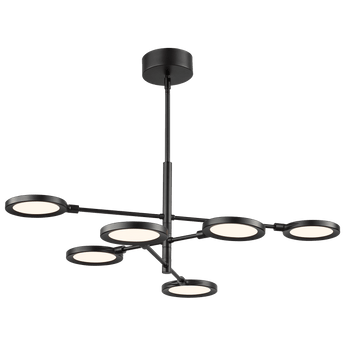 Spectica 6 Chandelier in Matte Black