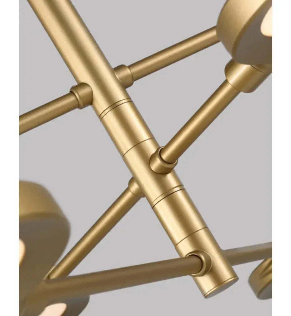 Spectica 6 Chandelier, a premium Chandelier light by Visual Comfort & Co. Close - up image of its design.