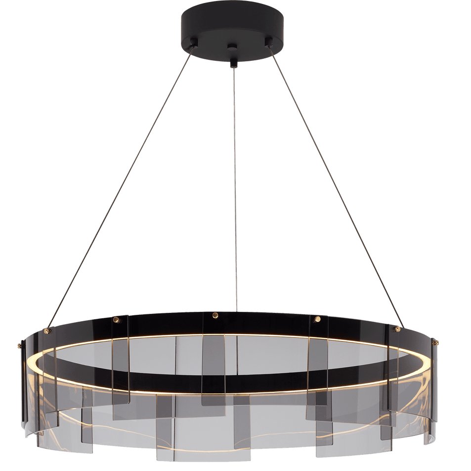 Stratos 30 Chandelier, a premium Chandelier light by Visual Comfort & Co. Close - up image of its design.