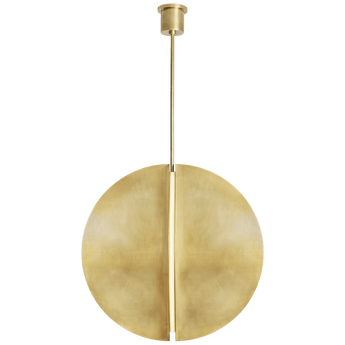 Bau 36" Pendant in Natural Brass