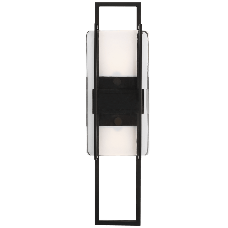 Duelle Medium Wall Sconce in Nightshade Black