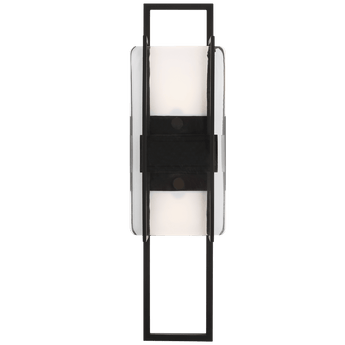 Duelle Medium Wall Sconce in Nightshade Black