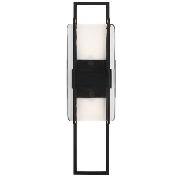 Duelle Medium Wall Sconce in Nightshade Black