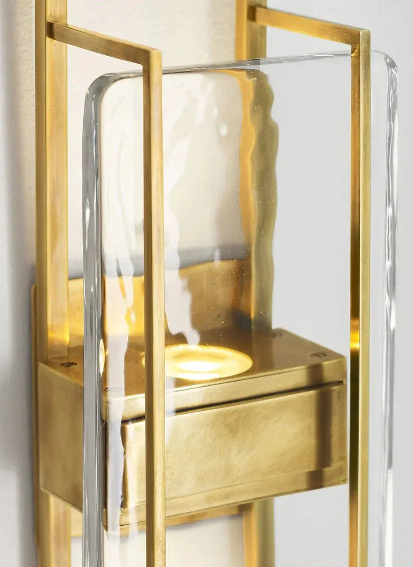 Duelle Medium Wall Sconce, a premium Wall light by Visual Comfort & Co. Close - up image of its design.
