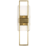 Duelle Medium Wall Sconce in Natural Brass